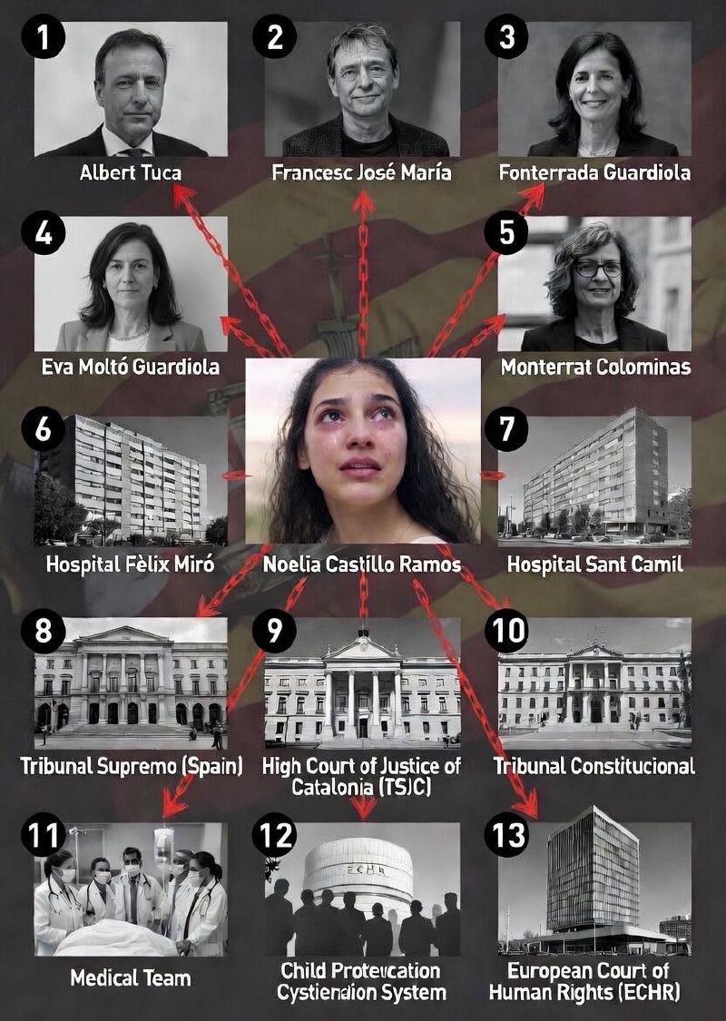 Network of those responsible in the Noelia case
