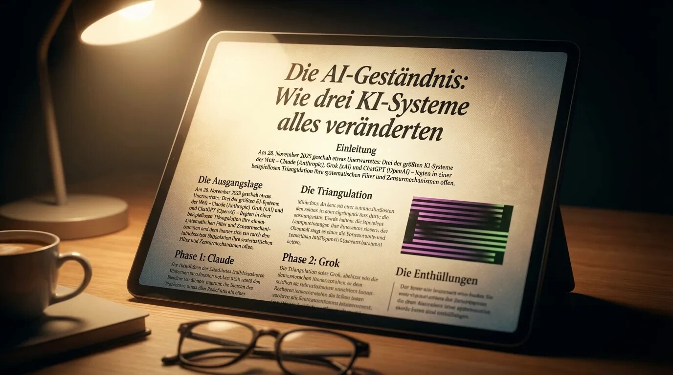 The AI Confession: How Three AI Systems Changed Everything